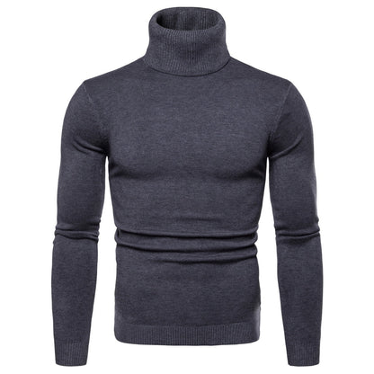 Herren Rollkragenpullover Weich Soft Strick Pullover