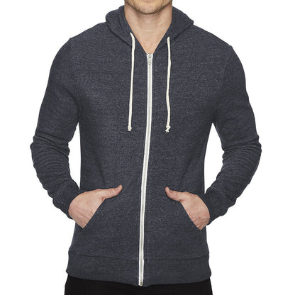 Herren Hoodie Funktionsshirt mit Reißverschluss und Taschen