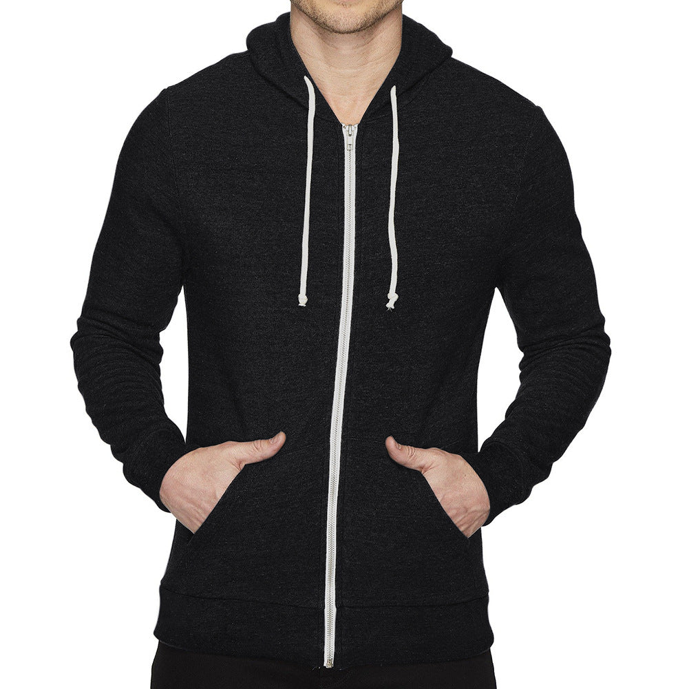 Herren Kapuzenjacke Funktionell Reißverschluss Kängurutasche Outdoor - BerlinGlamour