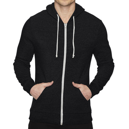 Herren Kapuzenjacke Funktionell Reißverschluss Kängurutasche Outdoor - BerlinGlamour