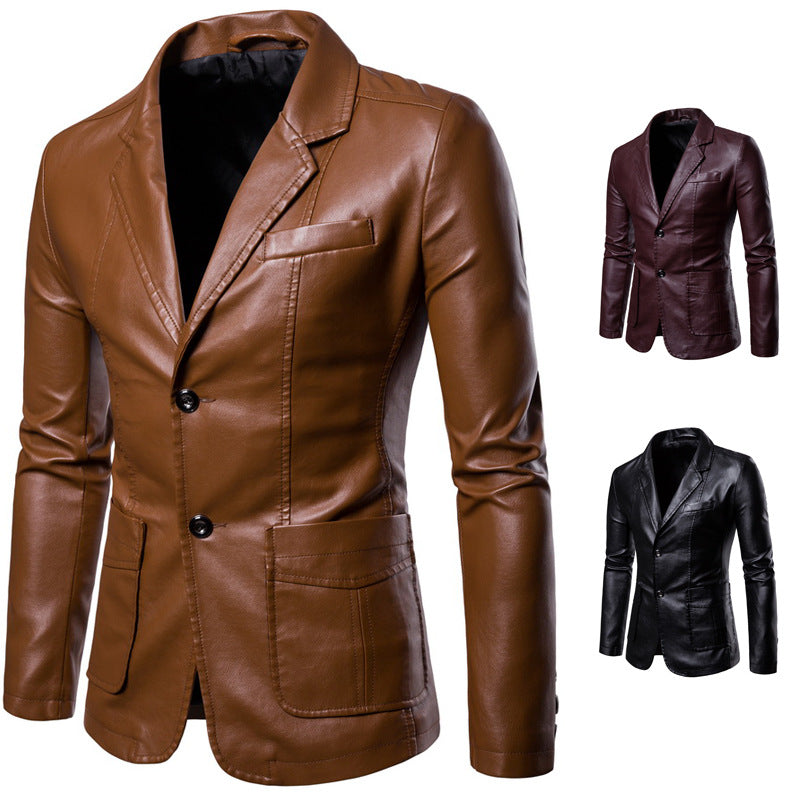 Herren elegante Kunstlederjacke BerlinGlamour - BerlinGlamour