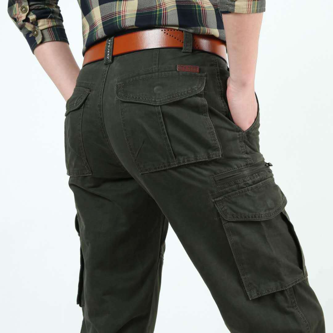 Herren Cargo-Hose Praktisch mit Viel Taschen