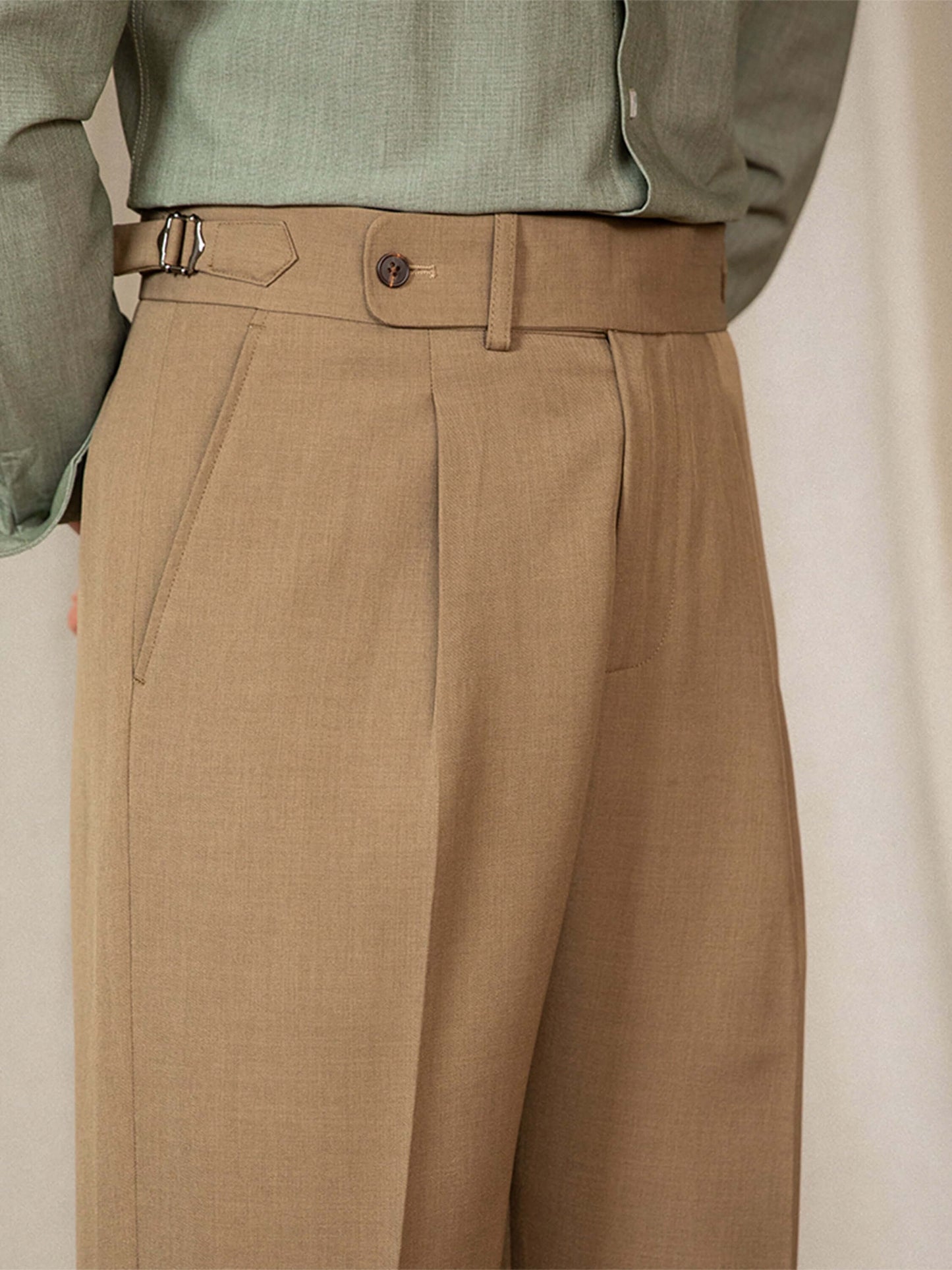 Herren Hose Lässig Oldschool Style Hochgeschnitten