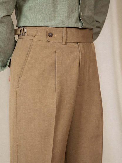 Herren Hose Lässig Oldschool Style Hochgeschnitten