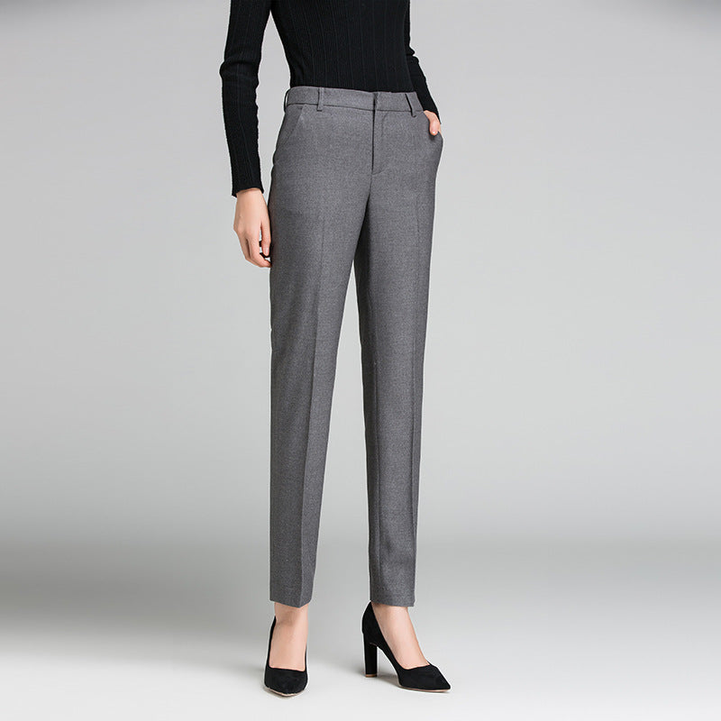 Damen Businesshose aus Stretchstoff Elegant Schwarz