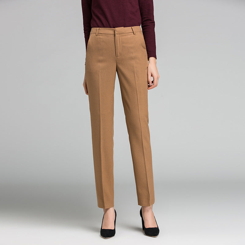 Damen Businesshose aus Stretchstoff Elegant Schwarz