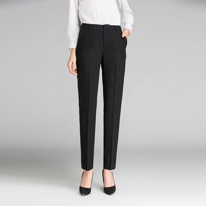 Damen Businesshose aus Stretchstoff Elegant Schwarz