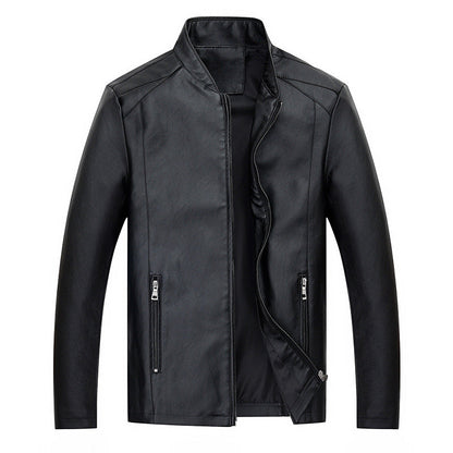 Herren Lederjacke Modern Elegant Schnitt Schwarz - BerlinGlamour