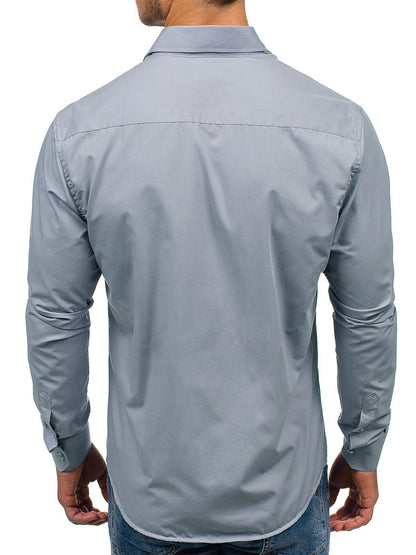 Herren Businesshemd Elegantes Bürohemd Slim Fit