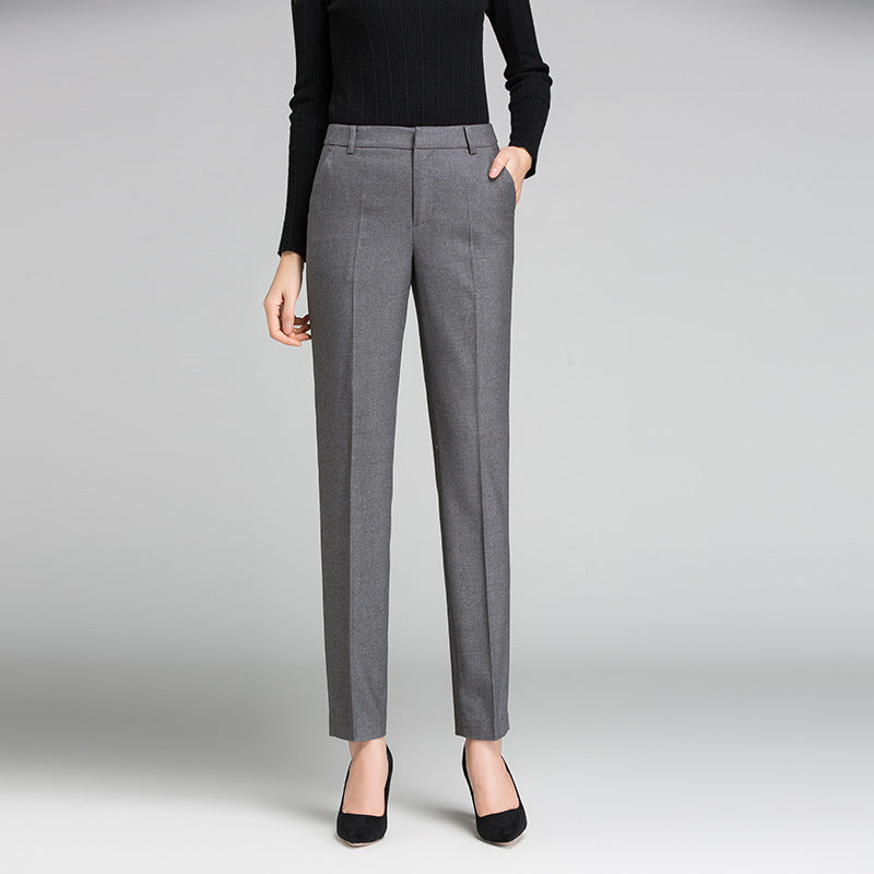 Damen Businesshose aus Stretchstoff Elegant Schwarz