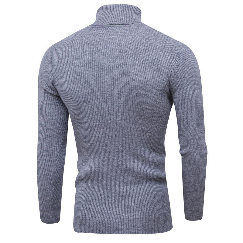Herren Rollkragenpullover Weich Eleganter Strick Pullover