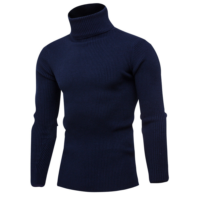 Herren Rollkragenpullover Weich Eleganter Strick Pullover