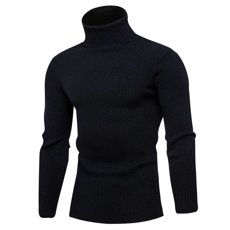 Herren Rollkragenpullover Weich Eleganter Strick Pullover
