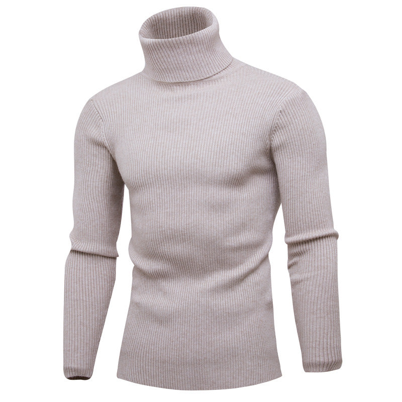 Herren Rollkragenpullover Weich Eleganter Strick Pullover