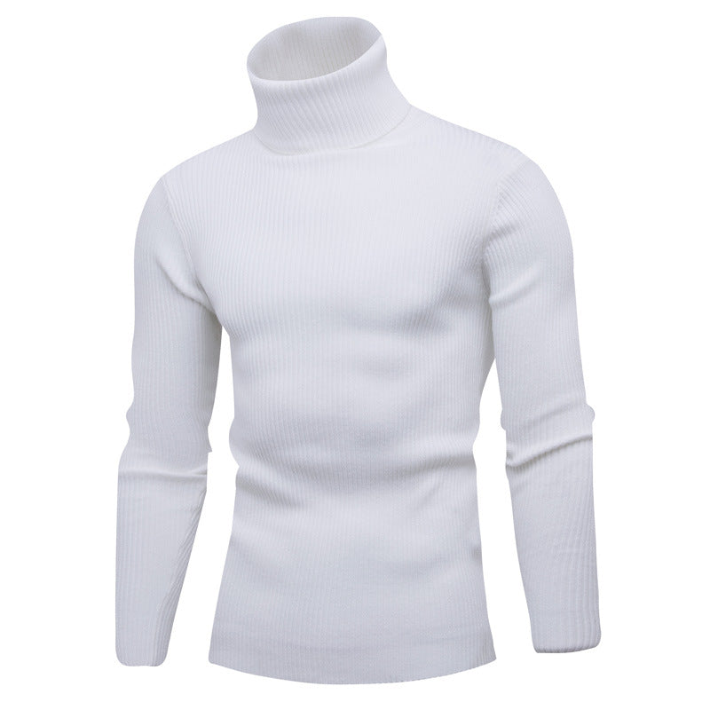 Herren Rollkragenpullover Weich Eleganter Strick Pullover