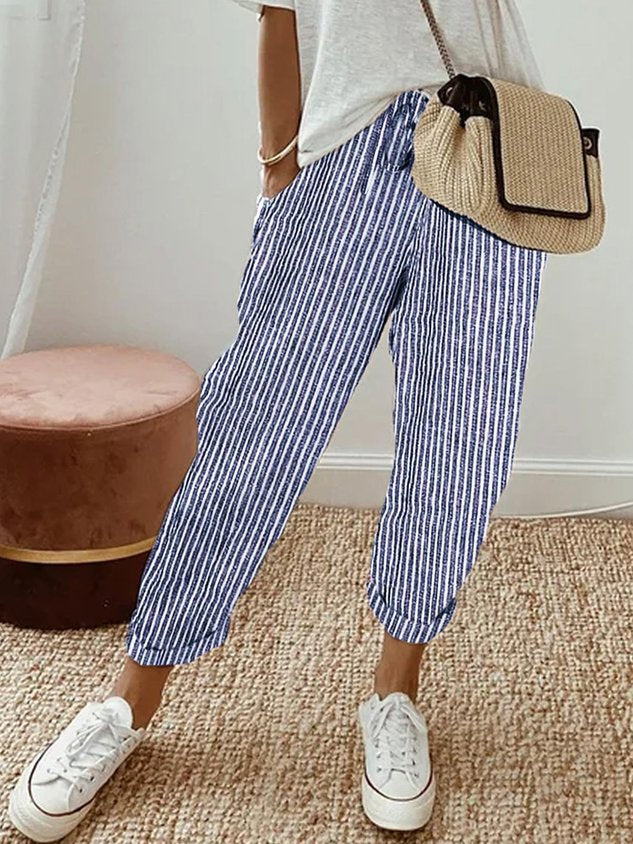 Bequeme Leinenhose Damen Freizeit Stilvoll