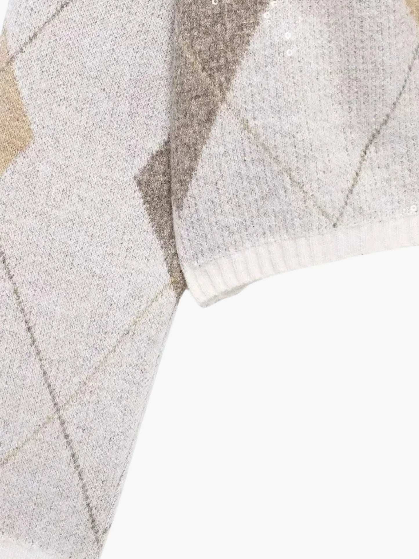 Strickjacke Argyle Muster Damen Pullover