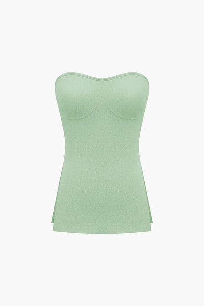 Elegantes Zweiteiler Set mit Bustier Top und Shorts Damen