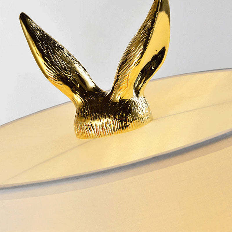 Kaninchen Tischlampe Gold Dekorativ mit Schirm