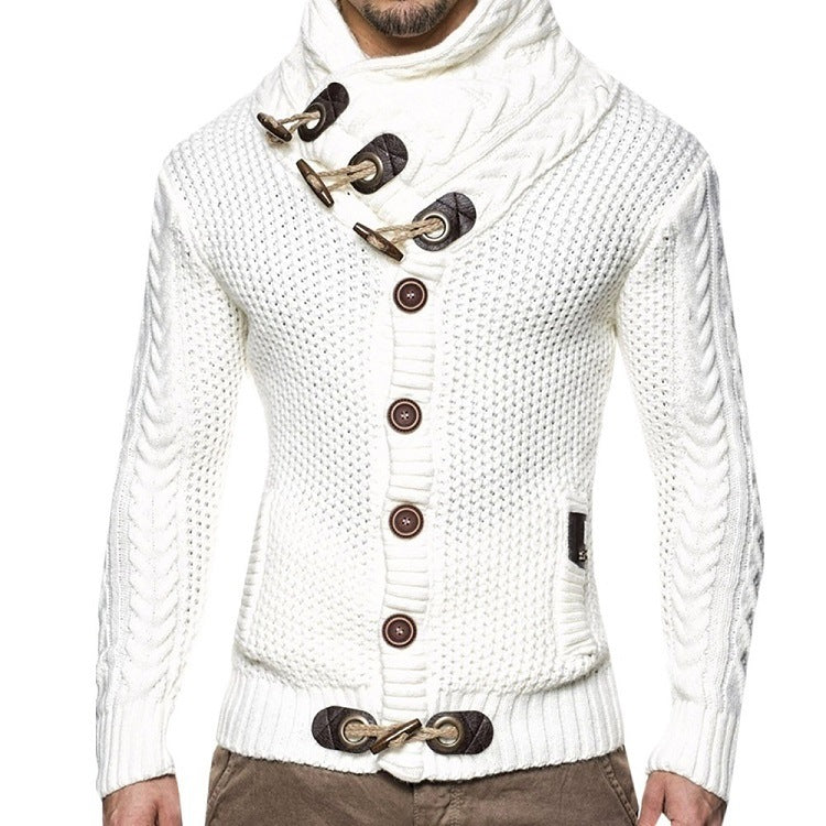Herren Strickjacke Asymmetrisch Modern Trendig - BerlinGlamour