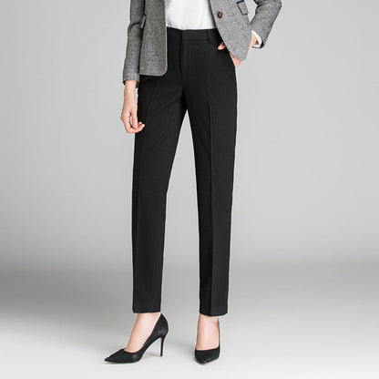Damen Businesshose aus Stretchstoff Elegant Schwarz - BerlinGlamour