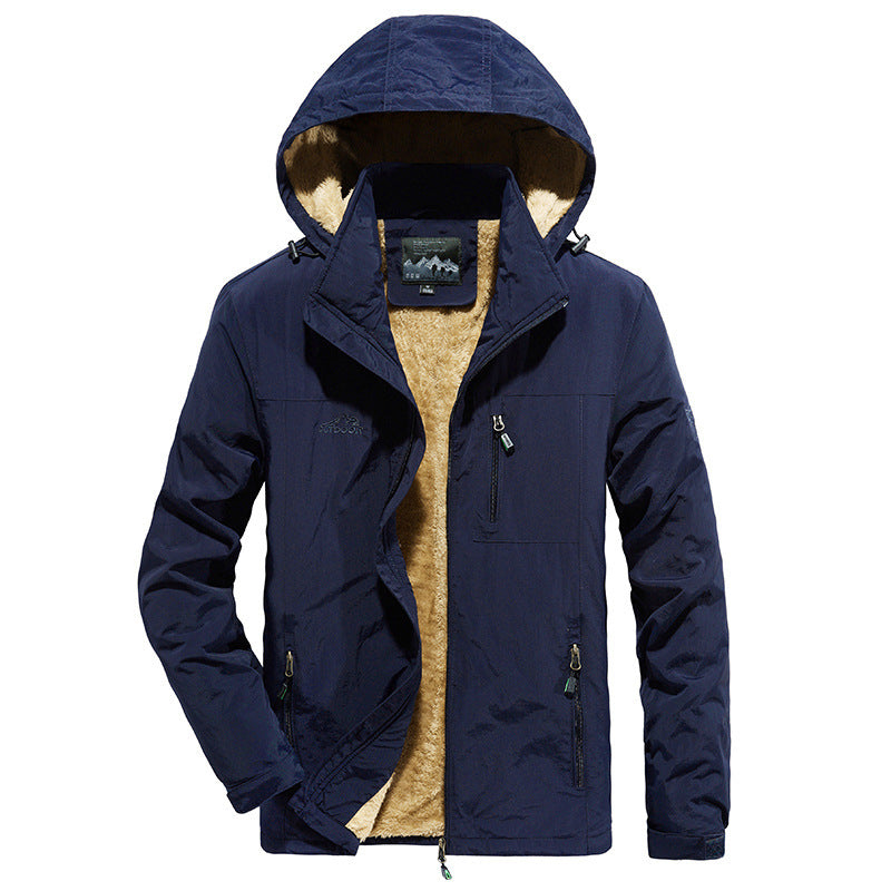 Herren Outdoor-Jacke Wetterfest Warm Isoliert Winter - BerlinGlamour