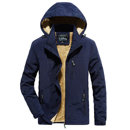 Herren Outdoor-Jacke Wetterfest Warm Isoliert Winter - BerlinGlamour