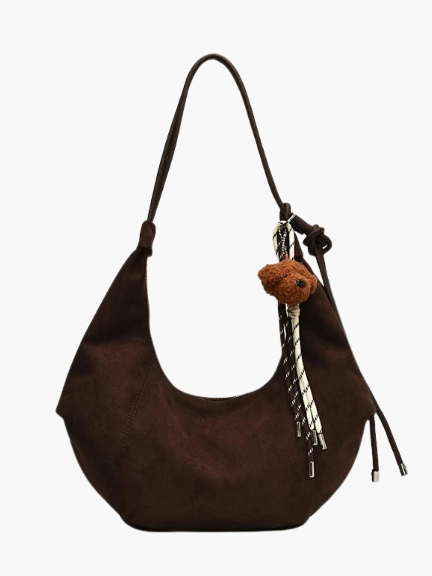 Boho Tasche Leder Hobo Bag Frauen Rucksack Schlicht - BerlinGlamour