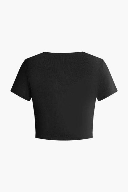 Elegantes Frauen Zweiteiler Set Crop Top Palazzo Hose