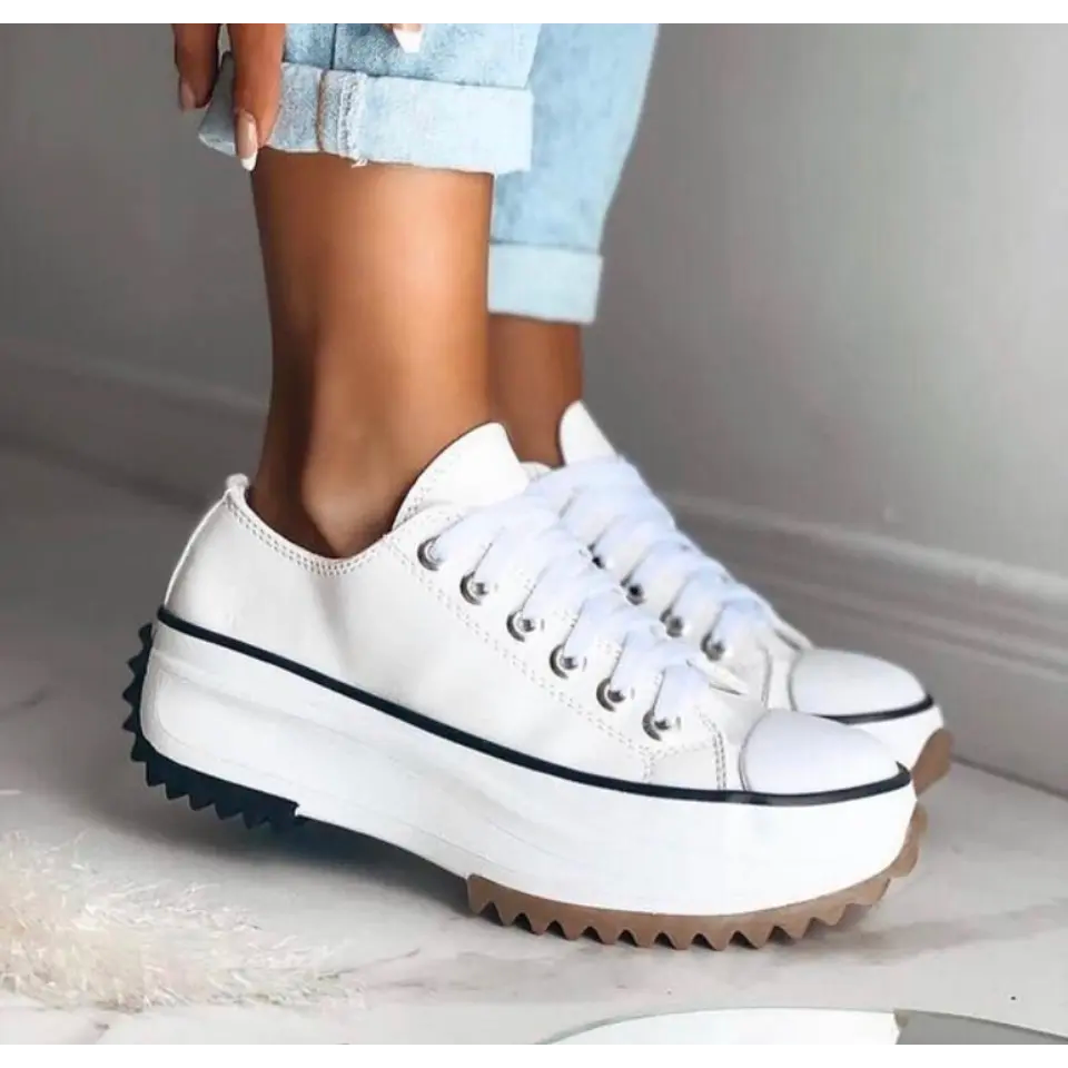 Orthopädische Sneaker Damen Plattform Schuhe Bequem