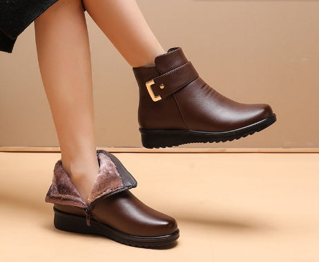 Damen Stiefel Leder Orthopädisch Komfortabel - BerlinGlamour