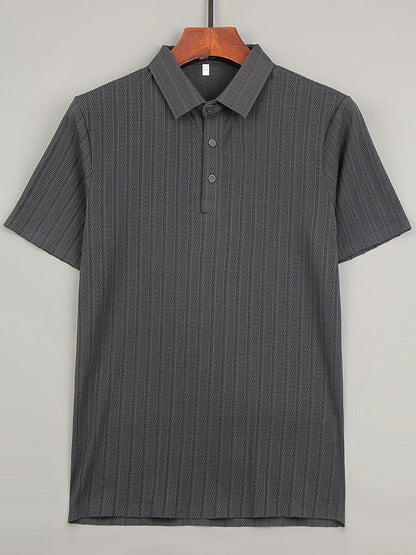 Seiden Poloshirt Herren Elegantes Premium-Qualität