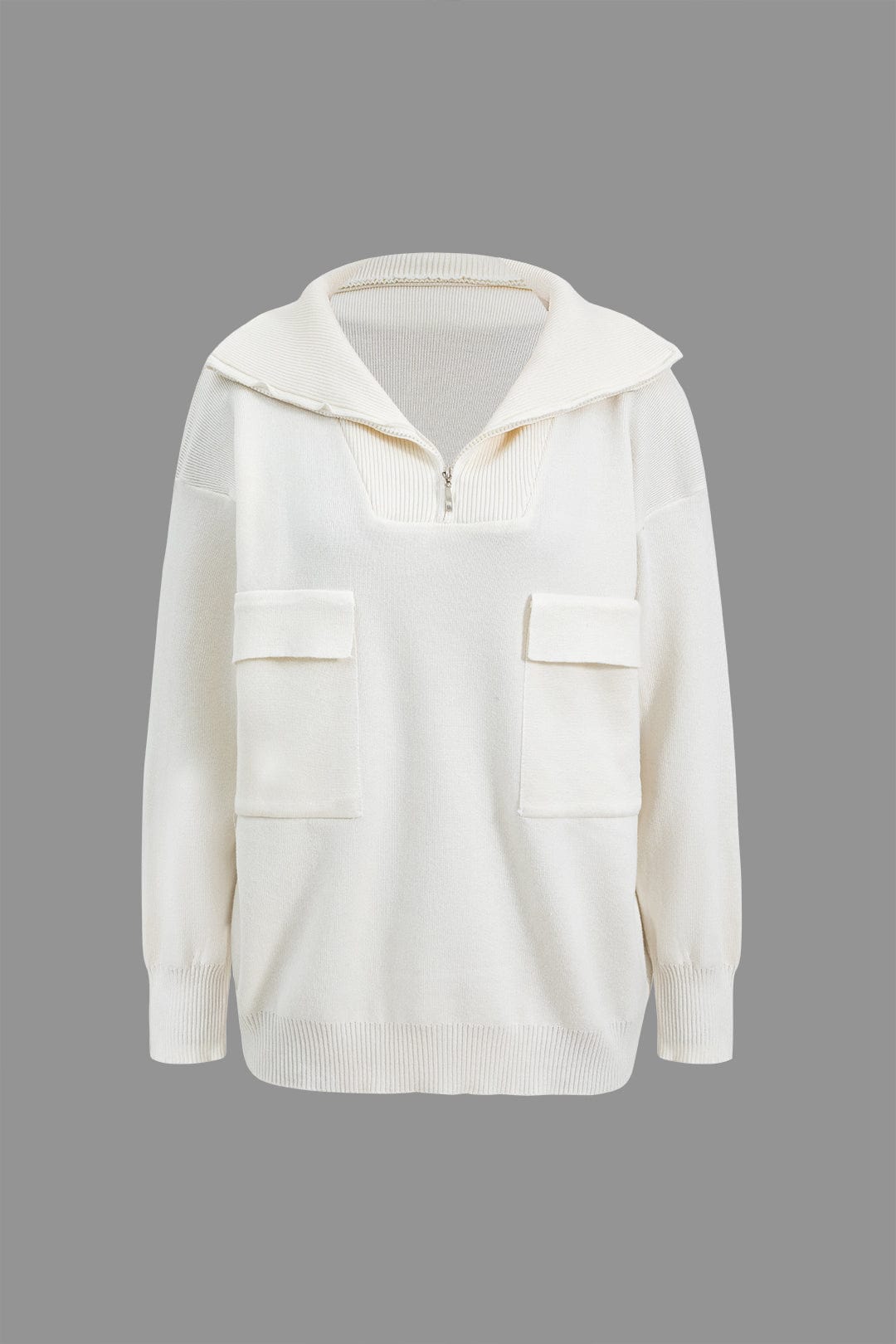 Damen Zweiteiler Set Oversized Pullover Minirock
