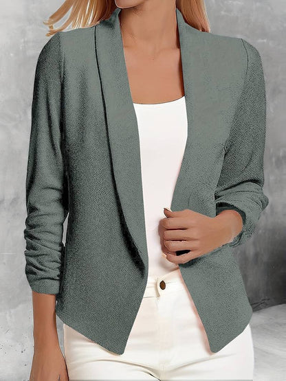 Stilvoller Damenblazer Offene Vorderseite Modern