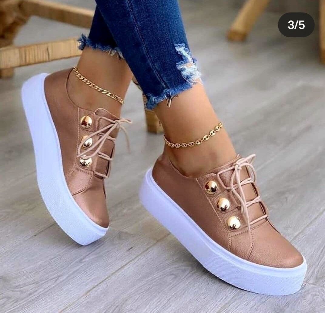 Damen Sneaker Heidi Style Trendschuhe - BerlinGlamour