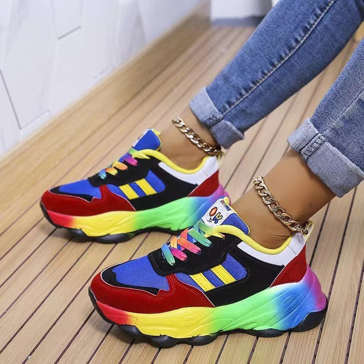 Laufschuhe Damen atmungsaktiv Schnürsenkel Sport - BerlinGlamour