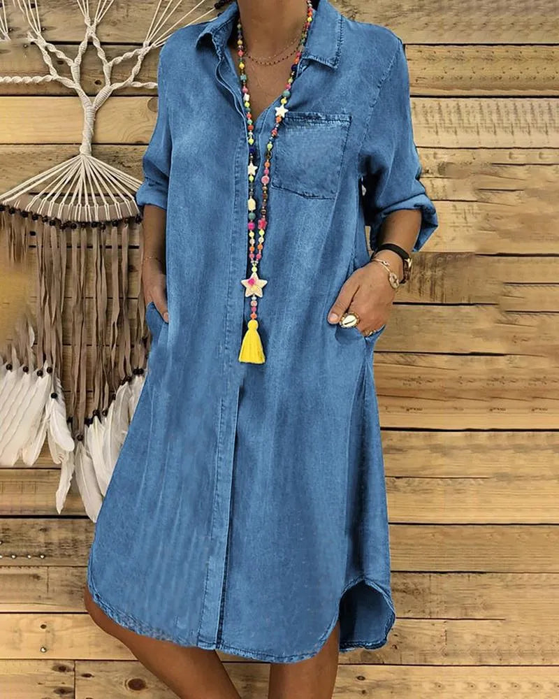 Blaues Kleid, Modell Lena