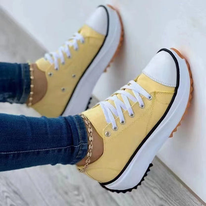 Plateau Sneaker Damen Stil Komfort Schuhe Höhe