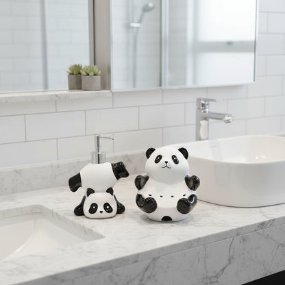 Panda Seifenspender Flexibel Süß - BerlinGlamour