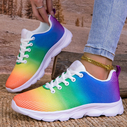 Damensneaker Atmungsaktiv Gestrickt Bequem
