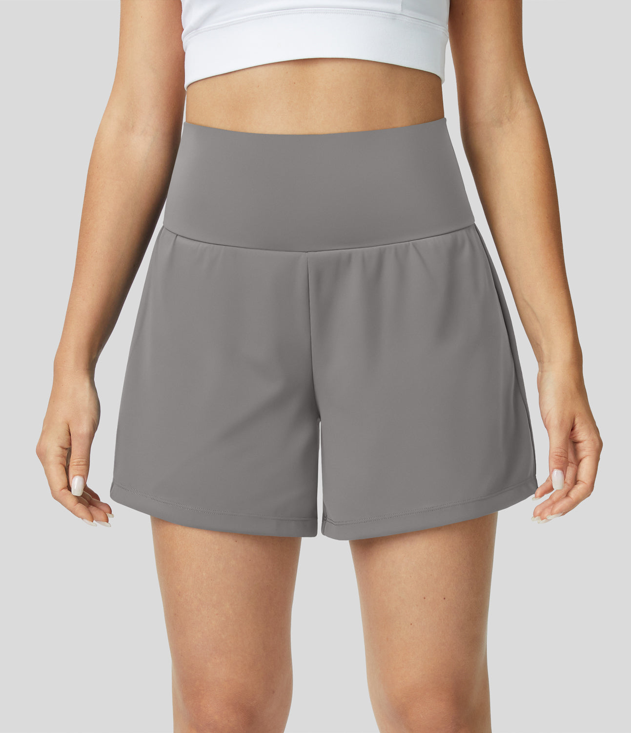 Yoga-Shorts 2-in-1 Multifunktionshose mit Taschen