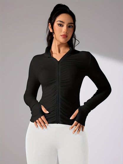 Sportjacke Damen Langarm Lässig Modern