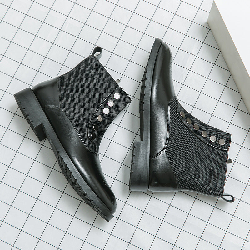 Herrenstiefel aus Leder Hochwertig Elegant Schwarz - BerlinGlamour