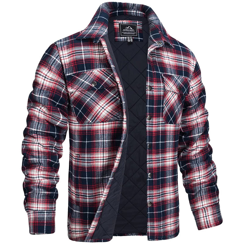 Herren-Holzfällerjacke im Karo-Design von Dolf