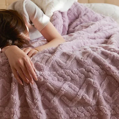 Weiche Lammwoll-Decke Warm Winterlich