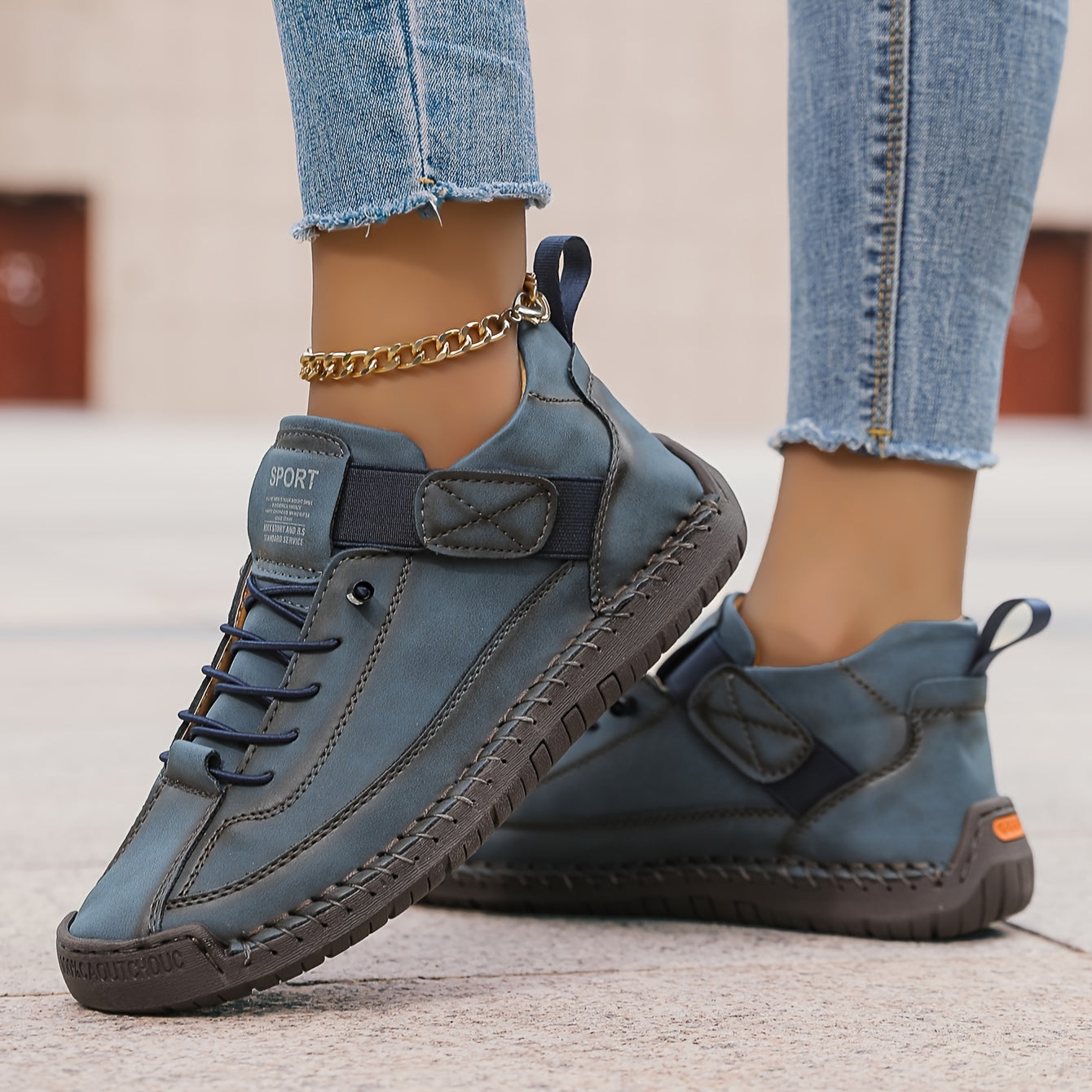 Damen Sneaker Bequem Orthopädisch Komfort Schuhe