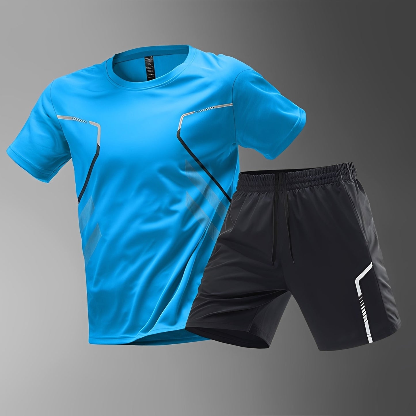 Herren Sportset Bequem Schnell Trocknend Sportbekleidung
