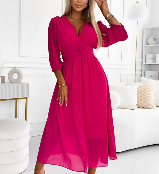 Elegantes Damenkleid mit Ärmeln Lang - BerlinGlamour