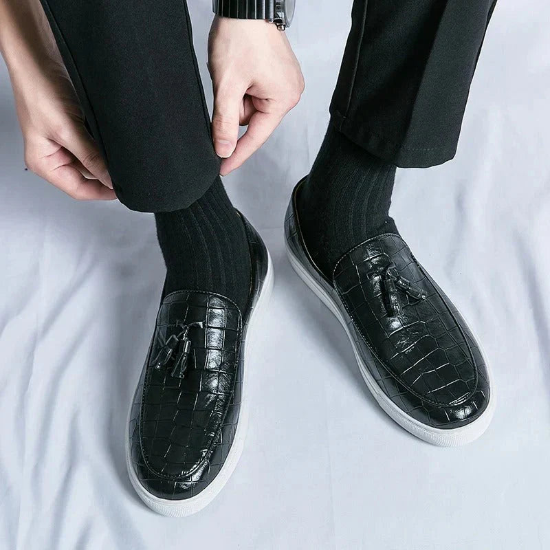 Herren Loafer Schuhe Quasten Design Modern