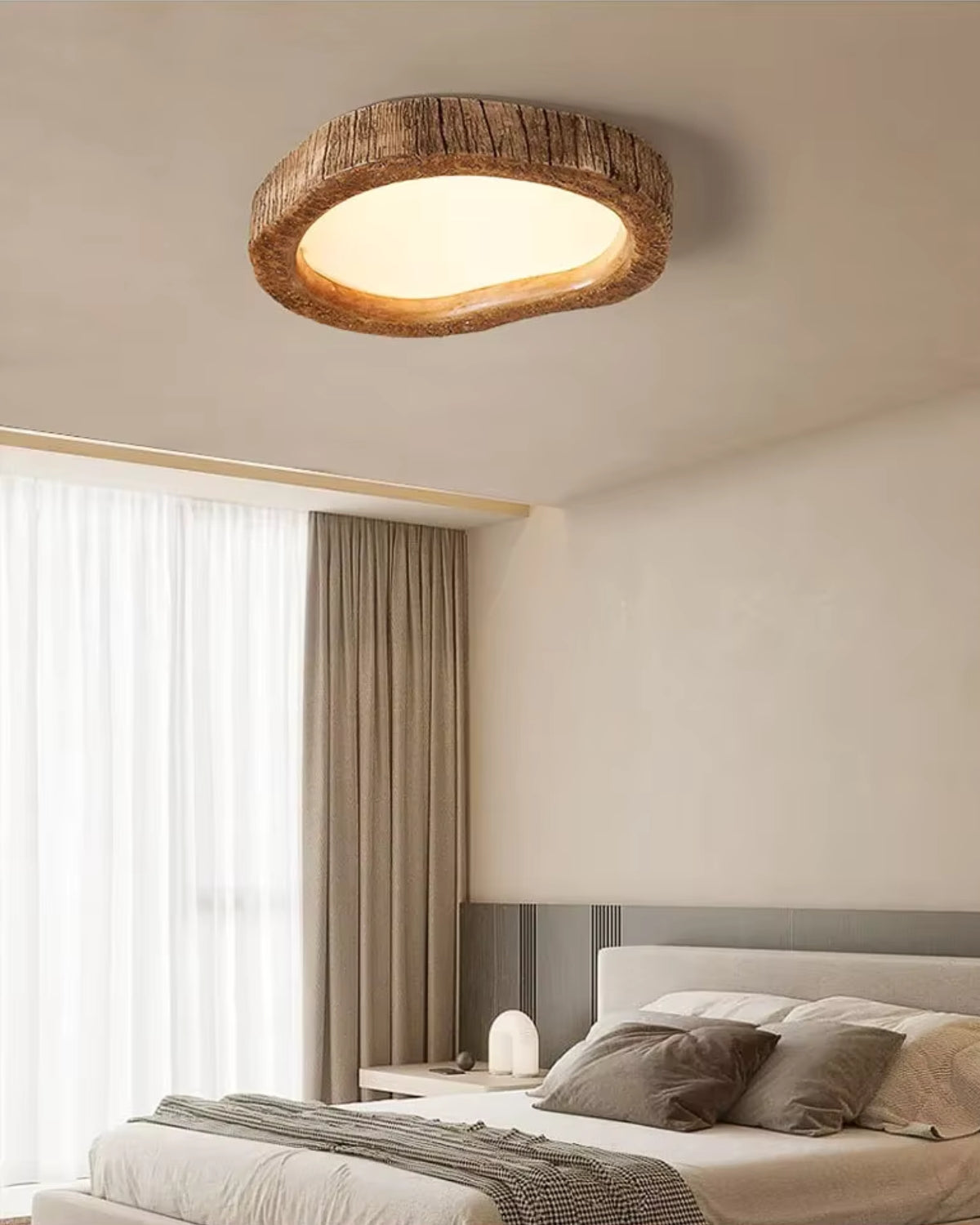 Holzlampe Japandi Stil Minimalistisch Dimmbar